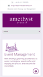 Mobile Screenshot of amethystevents.com